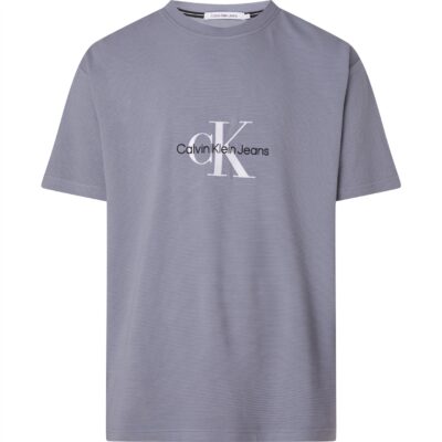 Calvin Klein Jeans Monologo Ottoman Ribbed T-Shirt